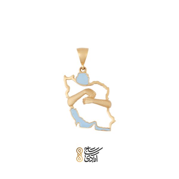 آویز طلا مینیمال ایران طرح 2