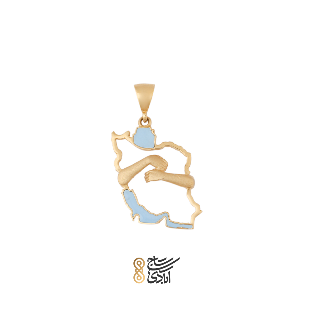 آویز طلا مینیمال ایران طرح 2